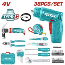 TOTAL ΣΕΤ ΚΑΤΣΑΒΙΔΙ ΜΠΑΤ. Li-ion 4V 38ΤΕΜ SUPER SELECT THKTHP10386